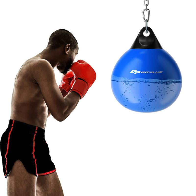 21 Inch Adjustable Water Punching Bag with Durable Metal Chain for Ultimate Boxing Workout