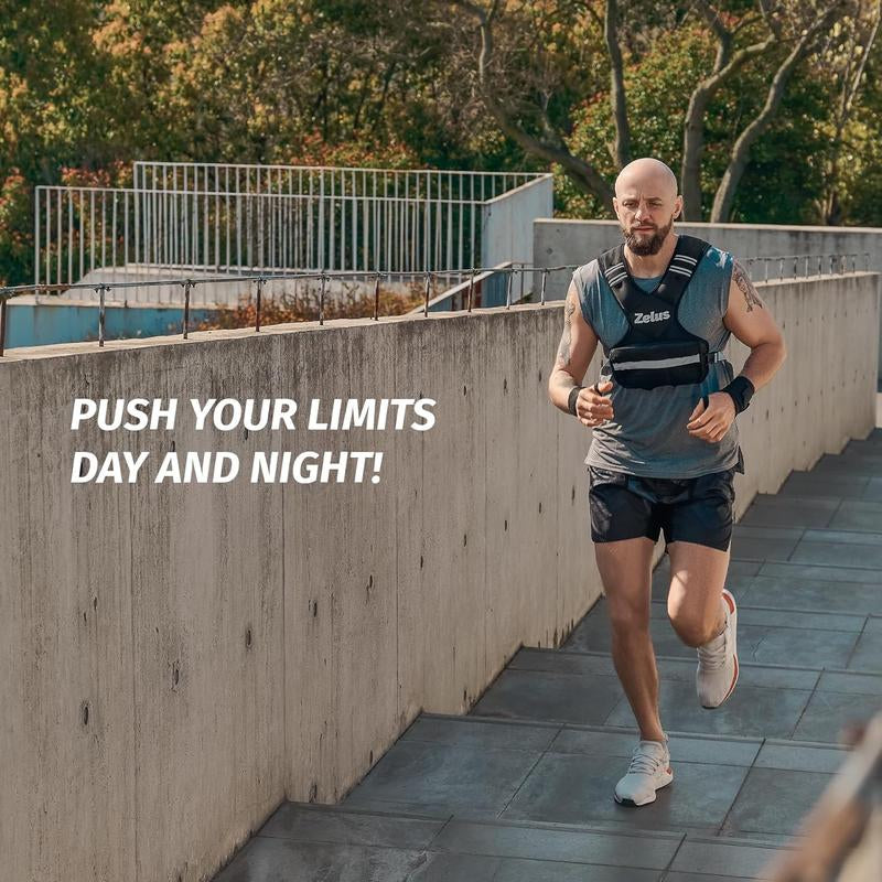 【Summer Sports】Zelus Weighted Vest for Men and Women | 4-10Lb/11-20Lb/20-32Lb Vest with 6 Ironsand Weights for Home Workouts,Home Fitness | Adjustable Body Weight Vest,All Seasons,Home/Outdoorfun Wear,Gift Idea Gym Accessories